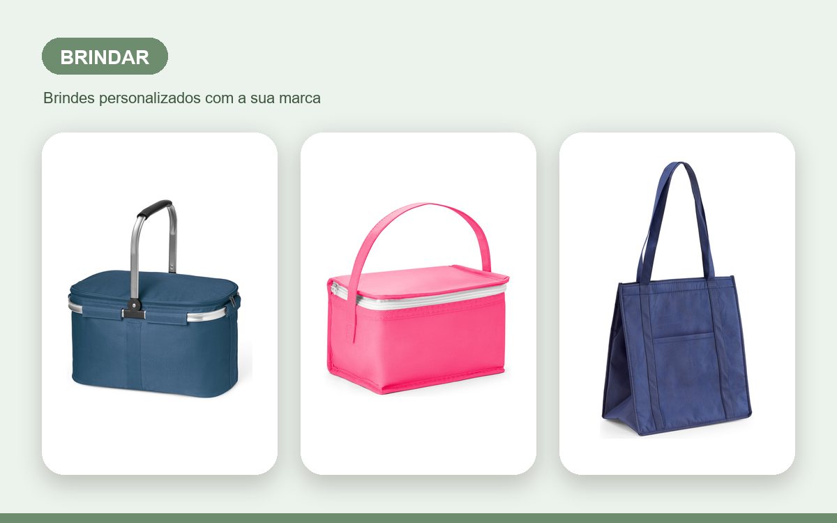Brindes personalizados com a sua marca — Coolers personalizados para brindar e encantar clientes