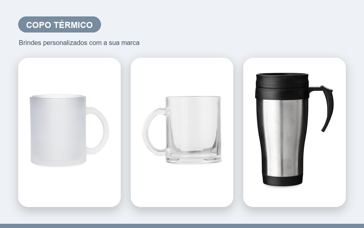 Brindes personalizados com a sua marca — Copo Térmico ou Garrafa Térmica: Qual Brinde Agrada Mais