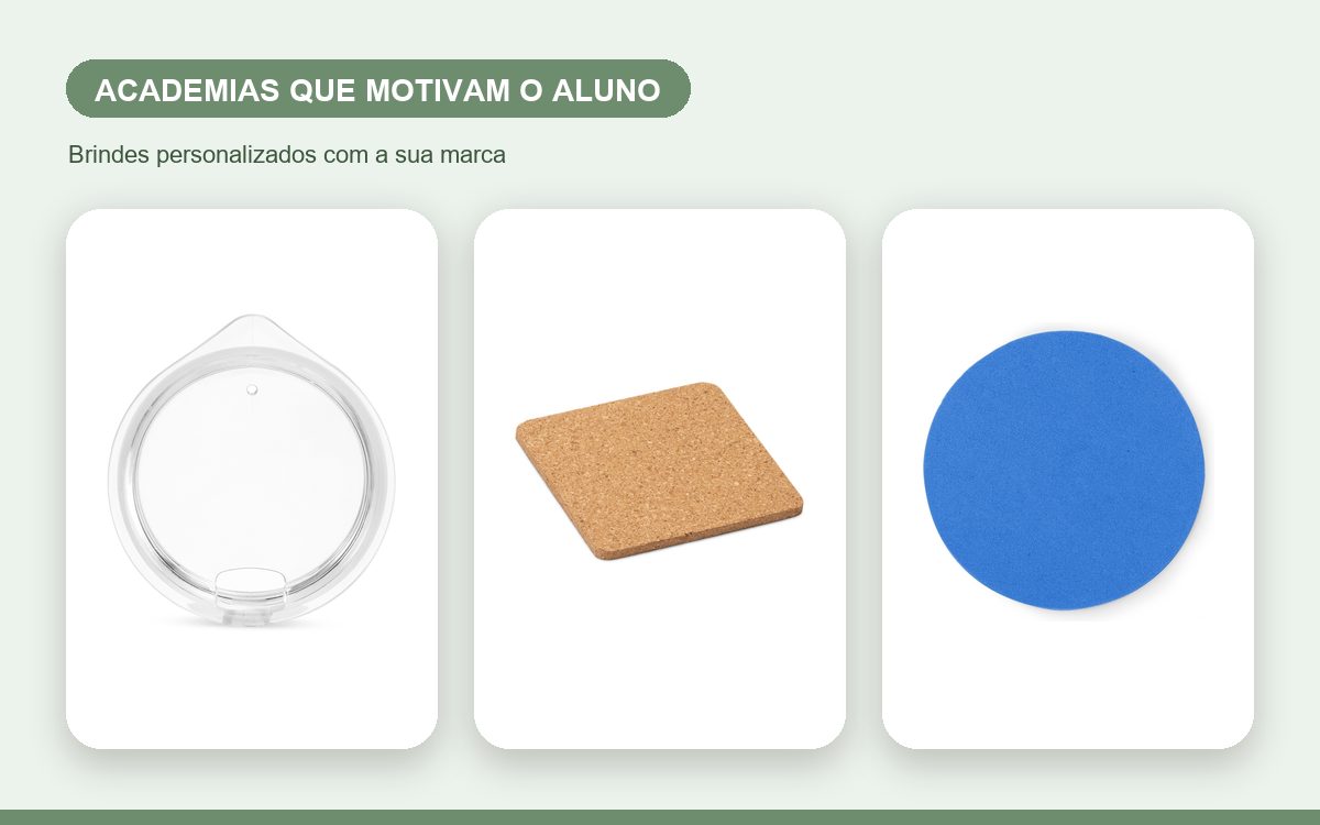 Brindes personalizados com a sua marca — Copos personalizados para academias que motivam o aluno