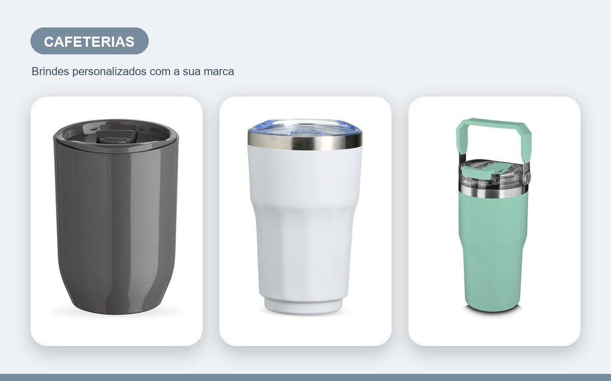 Brindes personalizados com a sua marca — Copos personalizados para cafeterias: guia completo