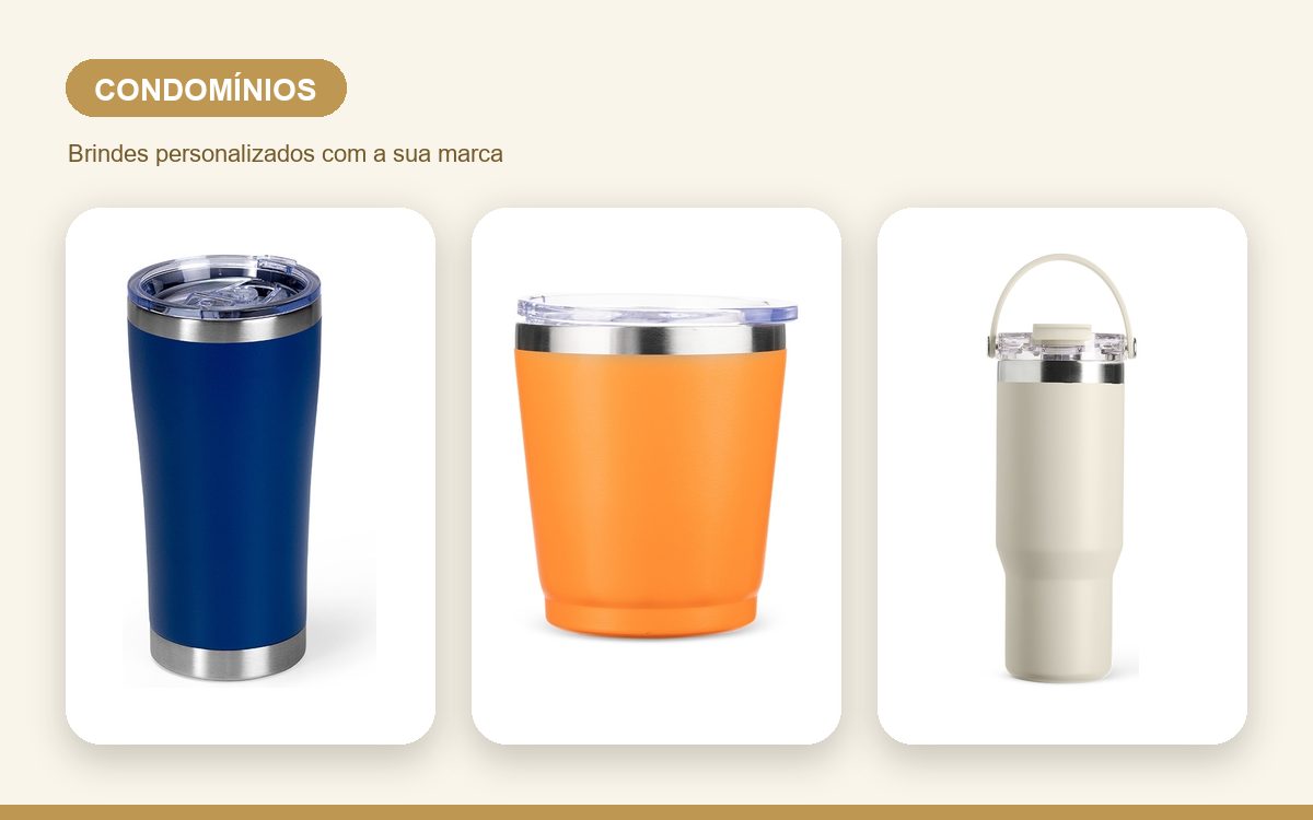 Brindes personalizados com a sua marca — Copos personalizados para condomínios: guia útil