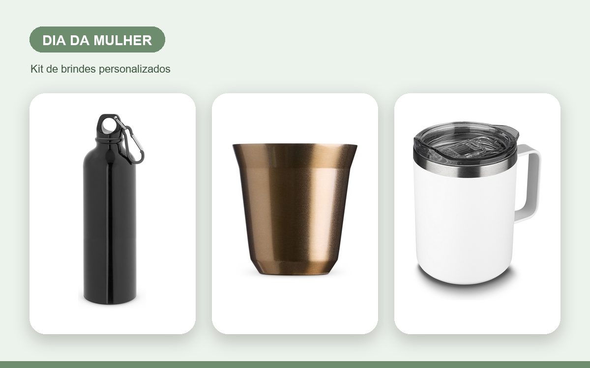 Kit de brindes personalizados — Copos Personalizados para o Dia da Mulher: brindes elegantes
