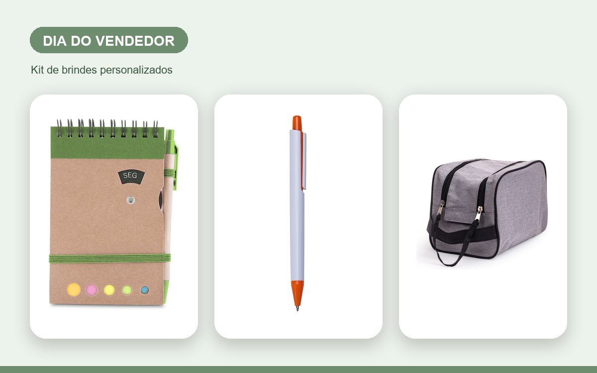 Kit de brindes personalizados — Copos Personalizados para o Dia do Vendedor: Ideias de Brinde