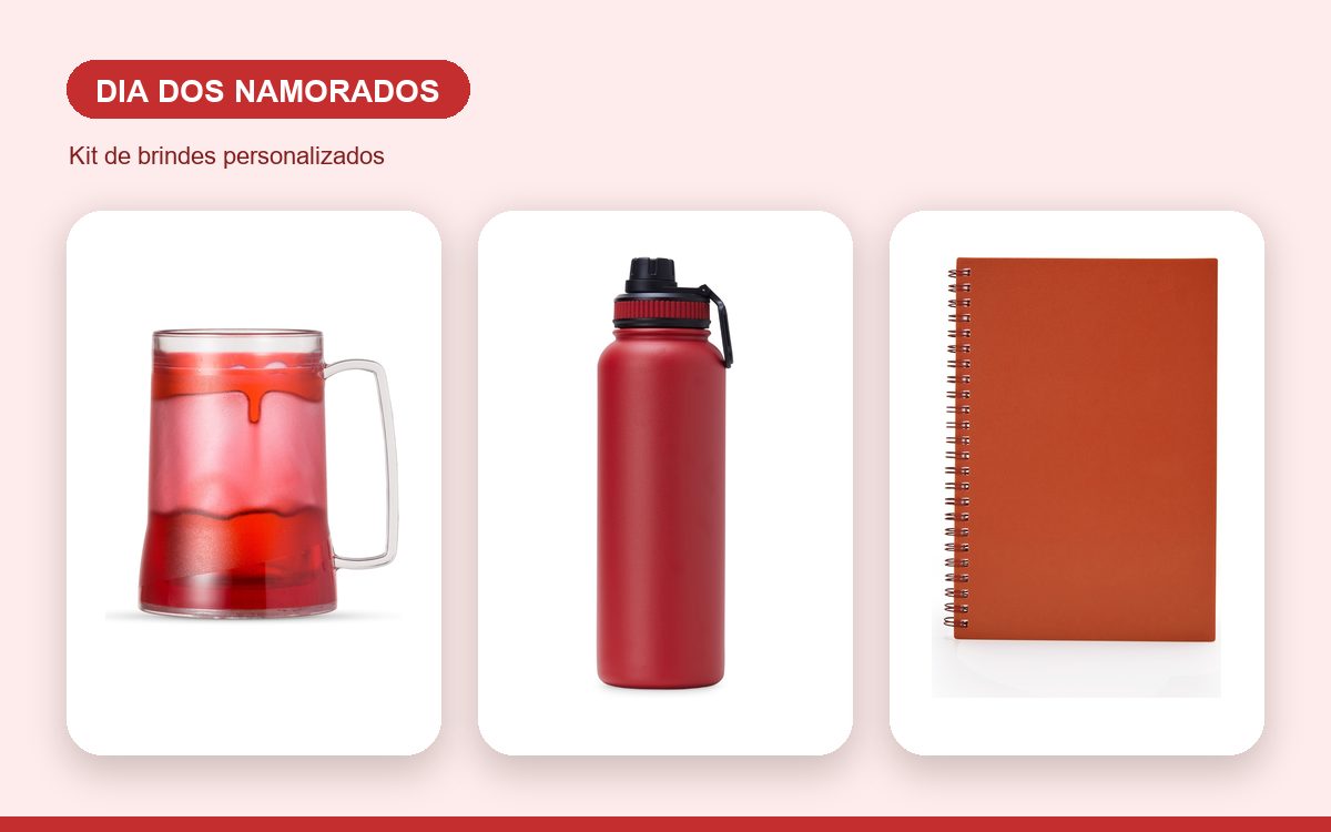 Kit de brindes personalizados — Copos Personalizados para o Dia dos Namorados: presentes únicos