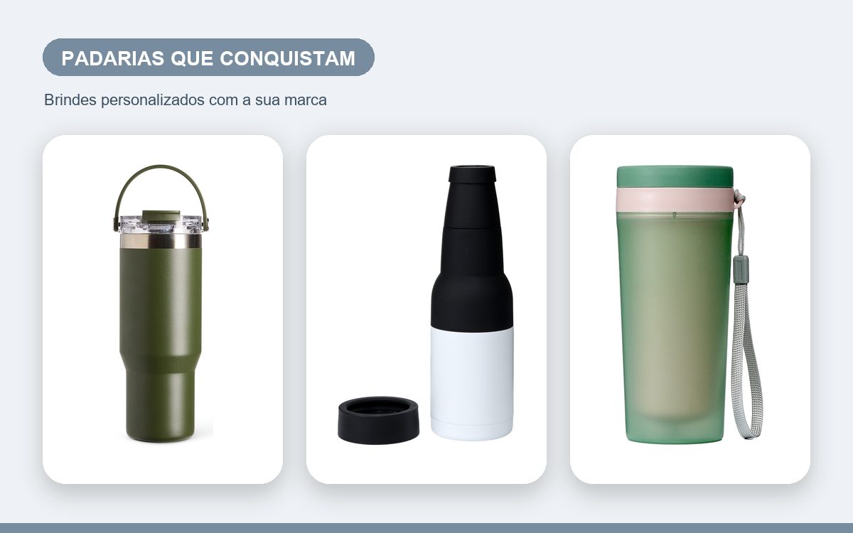 Brindes personalizados com a sua marca — Copos personalizados para padarias que conquistam