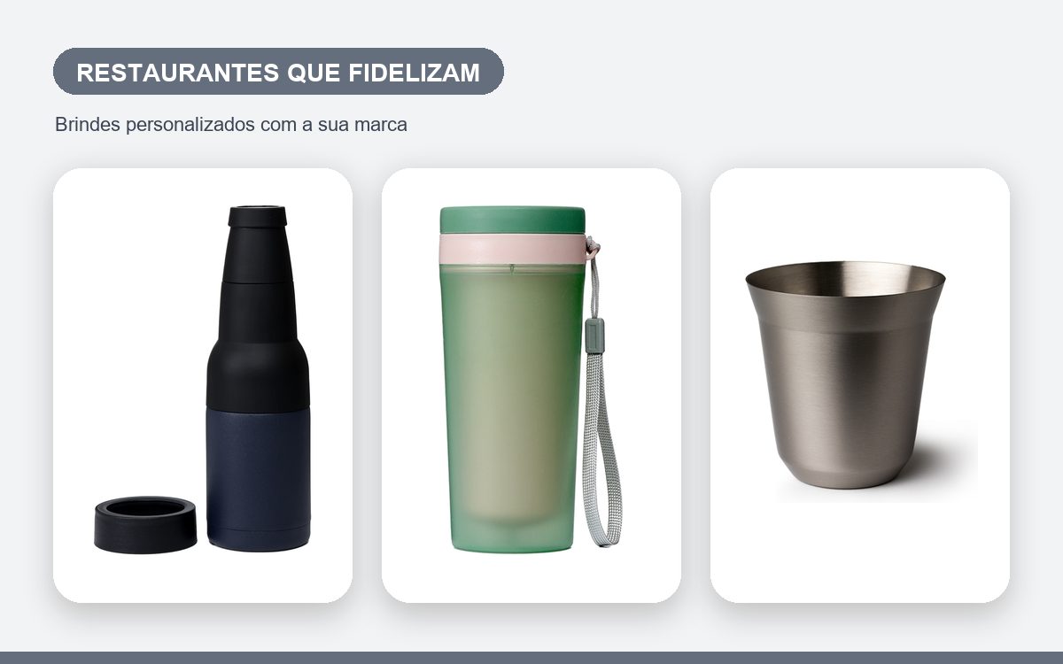 Brindes personalizados com a sua marca — Copos personalizados para restaurantes que fidelizam