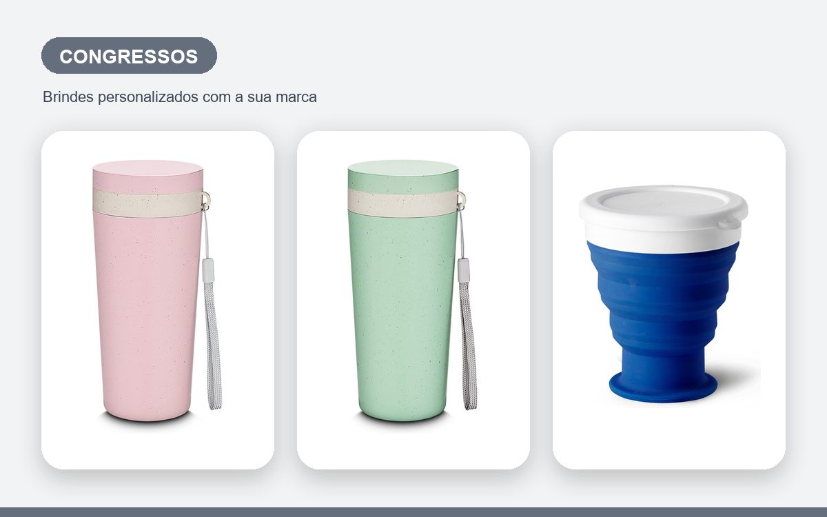 Brindes personalizados com a sua marca — Copos Personalizados para Congressos: guia completo