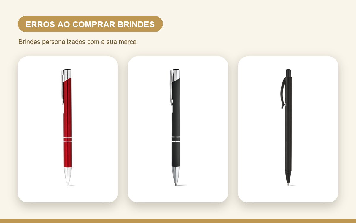 Brindes personalizados com a sua marca — Erros Comuns ao Comprar Brindes Personalizados Online