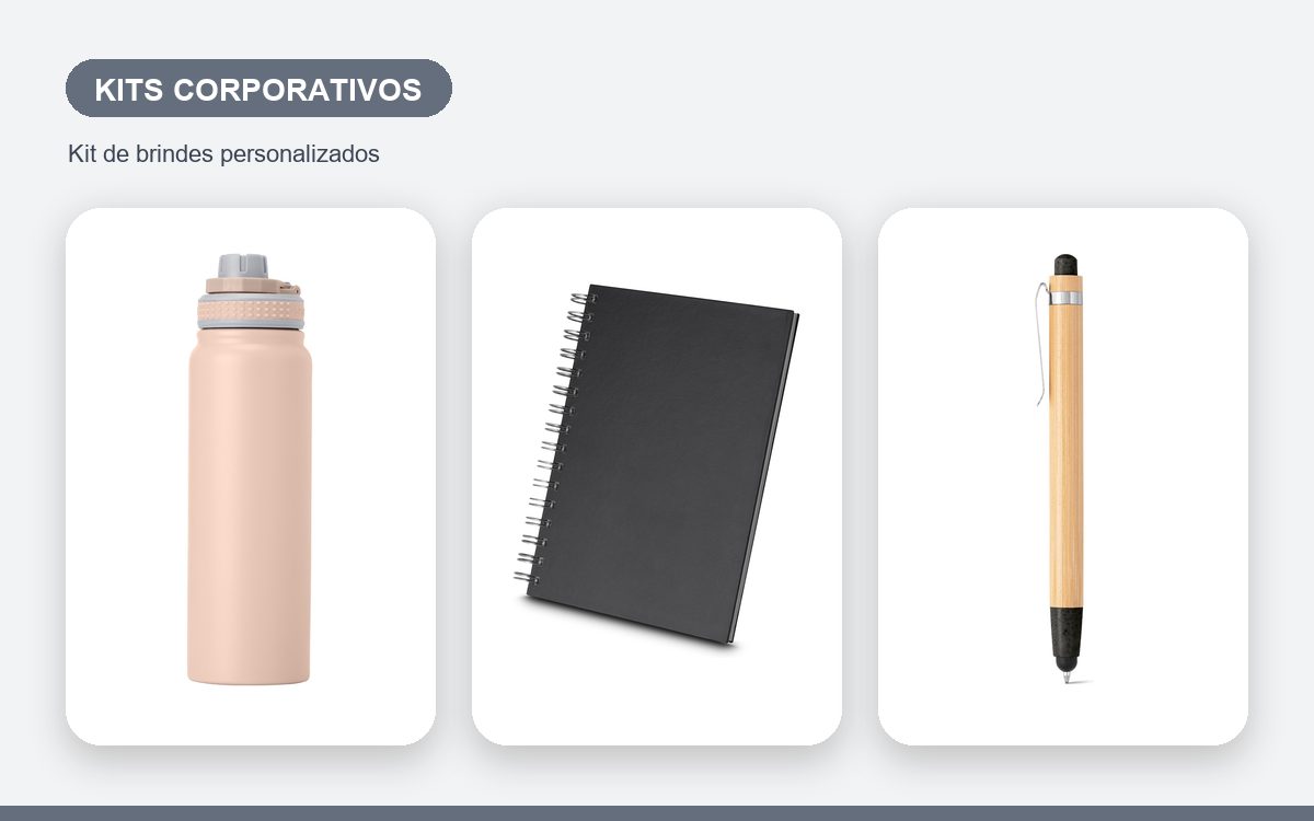 Brindes personalizados com a sua marca — Experiência de Unboxing em Kits Corporativos que Encanta