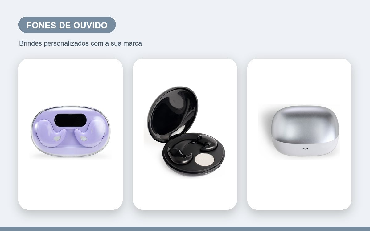 Brindes personalizados com a sua marca — Fones de ouvido personalizados com logo: como fica e pedir
