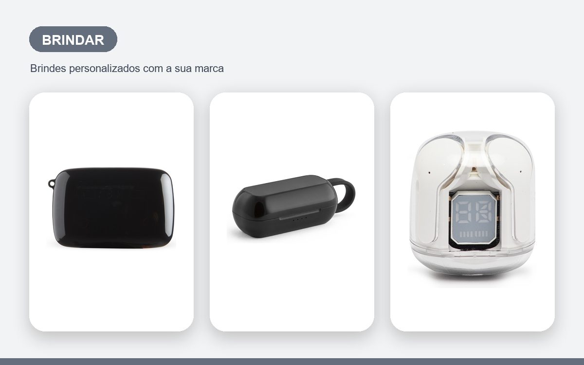 Brindes personalizados com a sua marca — Fones de ouvido personalizados para brindar e encantar clientes
