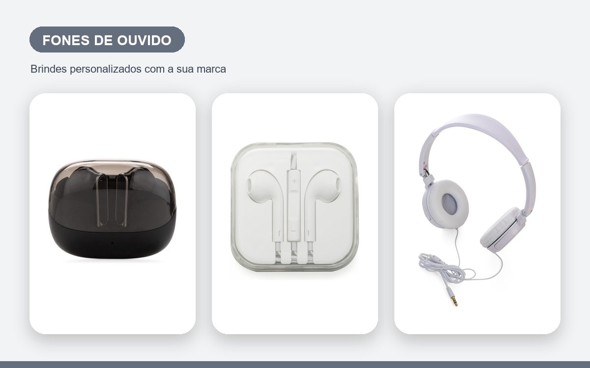 Brindes personalizados com a sua marca — Fones de Ouvido Personalizados: Guia Completo de Brindes