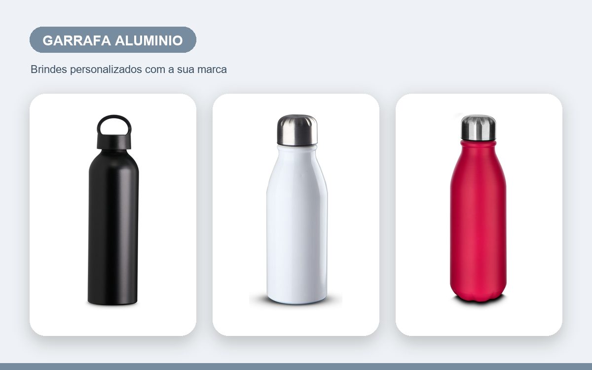 Brindes personalizados com a sua marca — Garrafas de Alumínio Personalizadas com Logo: Guia Completo