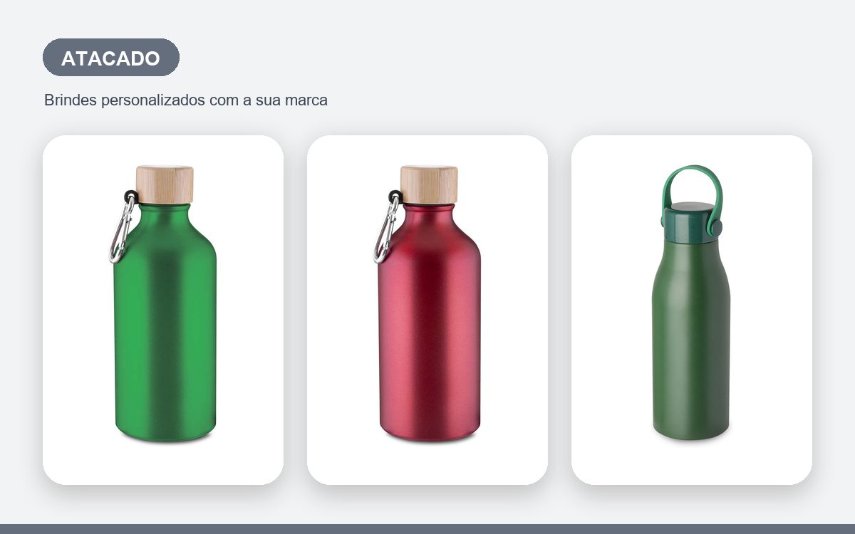 Brindes personalizados com a sua marca — Garrafas de Alumínio Personalizadas em Atacado: Guia