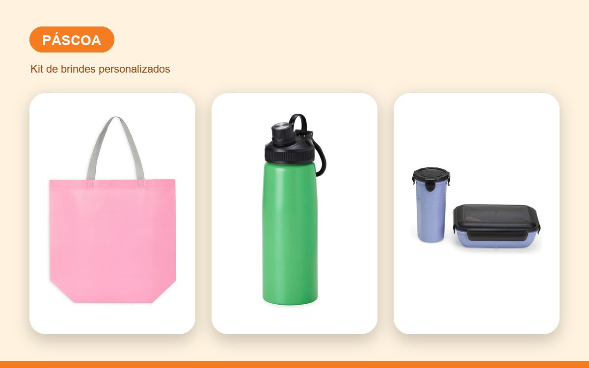 Kit de brindes personalizados — Garrafas Térmicas Personalizadas para a Páscoa