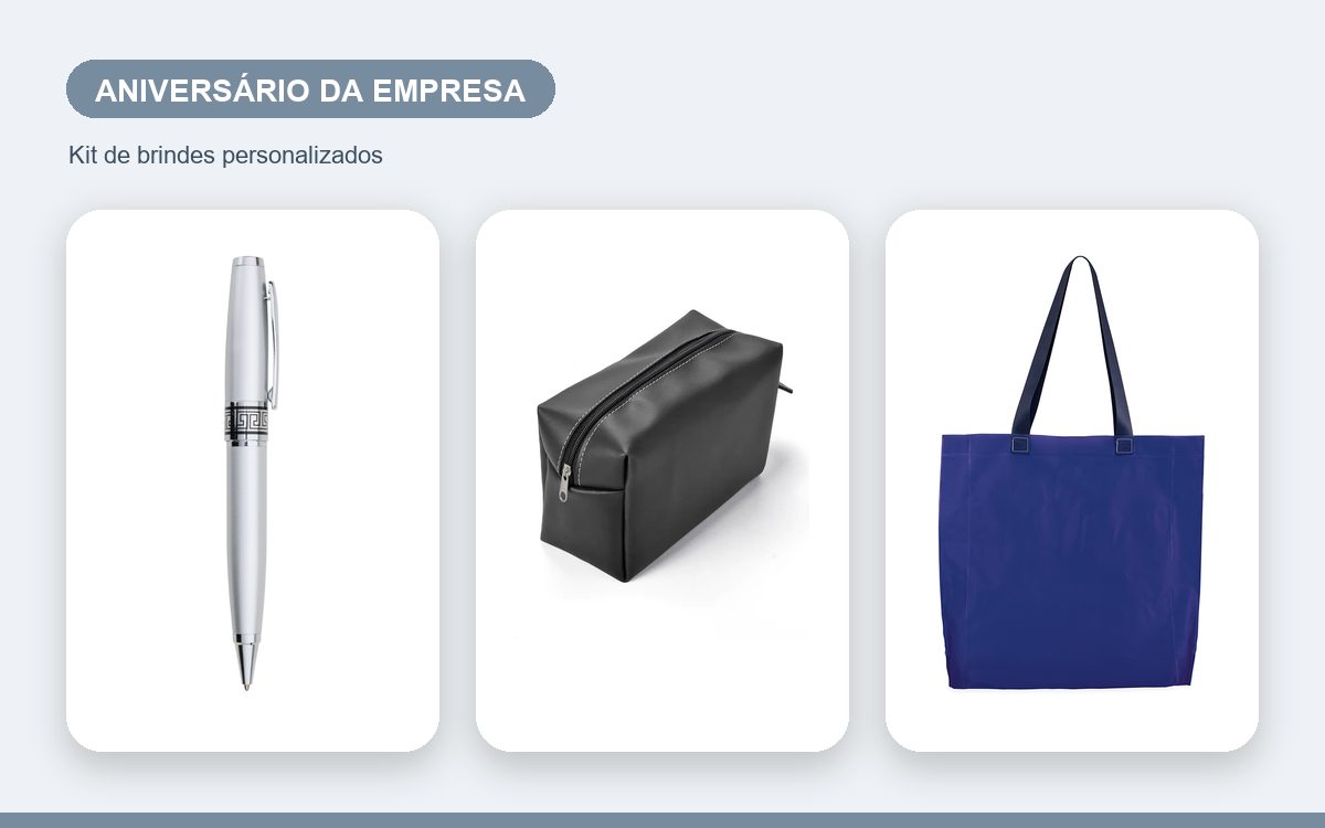 Kit de brindes personalizados — Garrafas Térmicas Personalizadas para o Aniversário da Empresa