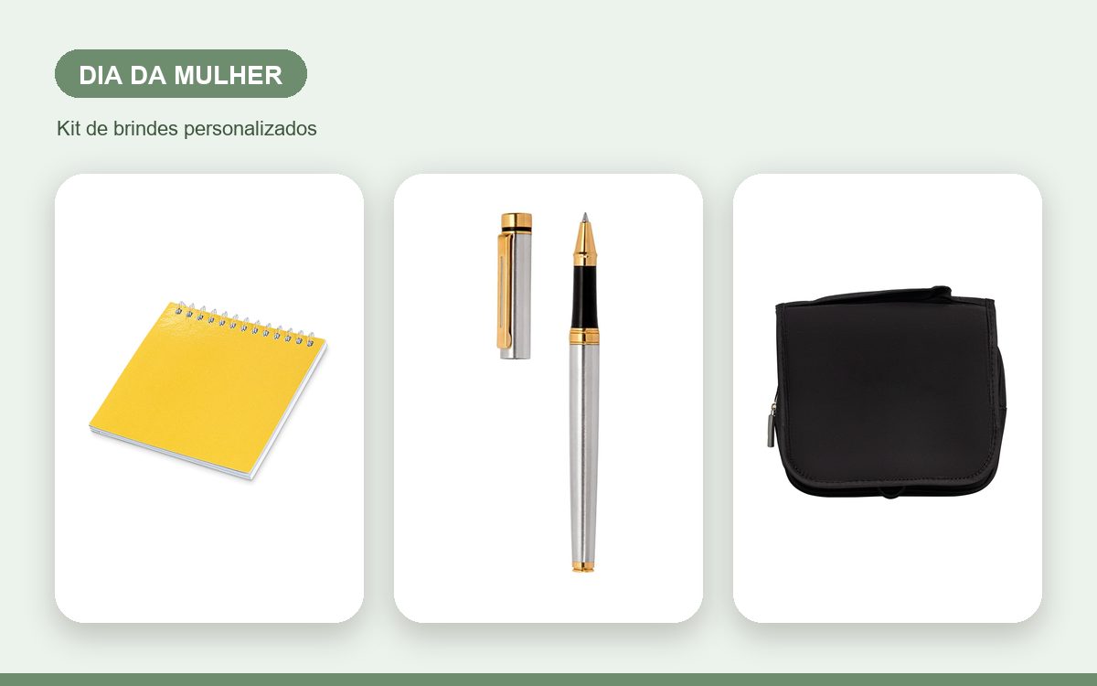 Kit de brindes personalizados — Garrafas Térmicas Personalizadas para o Dia da Mulher