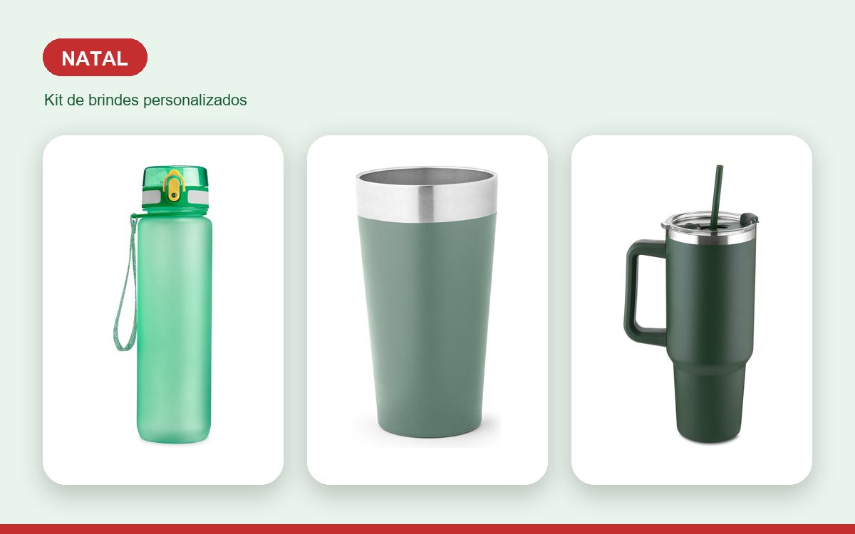 Kit de brindes personalizados — Garrafas Térmicas Personalizadas para o Natal: Guia