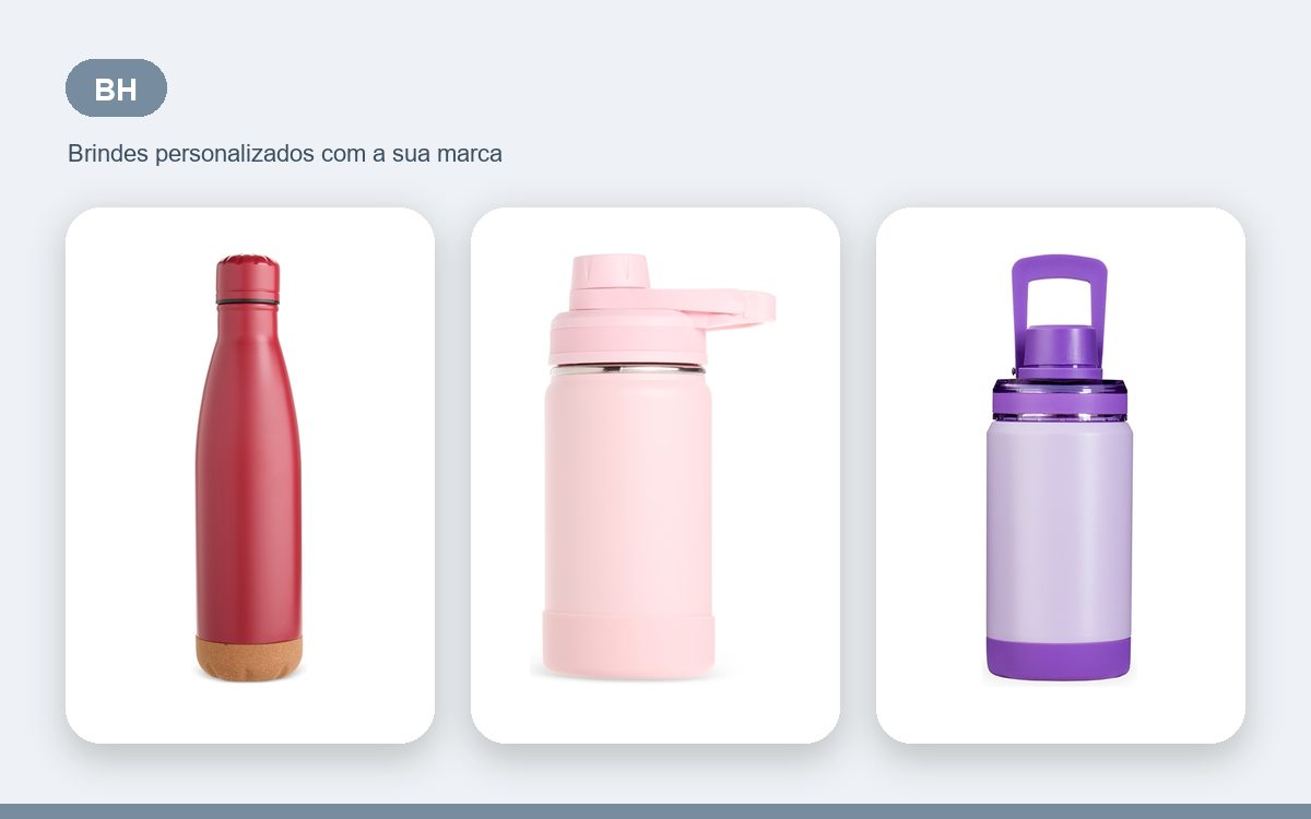 Brindes personalizados com a sua marca — Garrafas Térmicas Personalizadas em BH com a Sua Logo