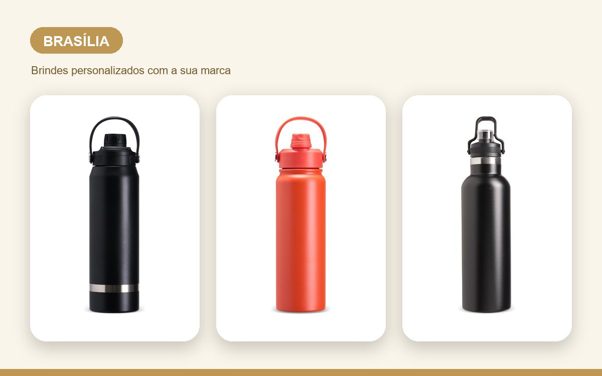 Brindes personalizados com a sua marca — Garrafas Térmicas Personalizadas em Brasília para Empresas