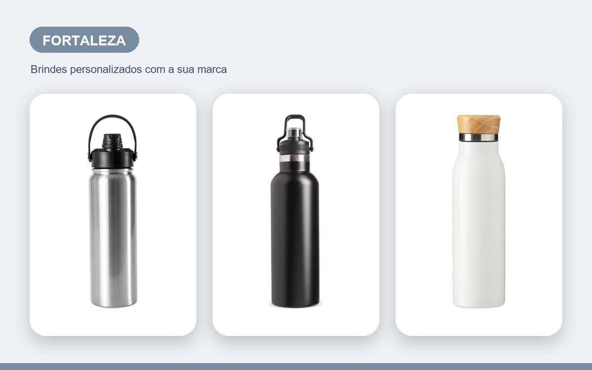 Brindes personalizados com a sua marca — Garrafas Térmicas Personalizadas em Fortaleza para Empresas