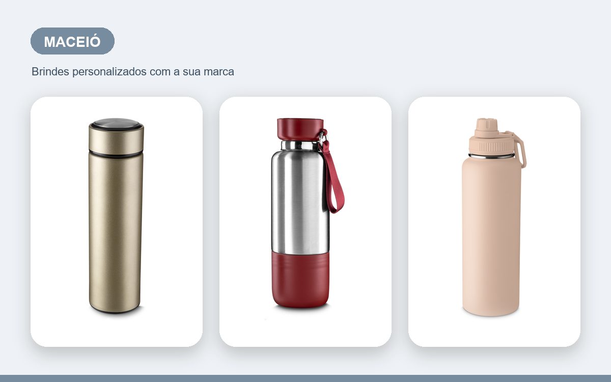 Brindes personalizados com a sua marca — Garrafas Térmicas Personalizadas em Maceió: Guia Completo