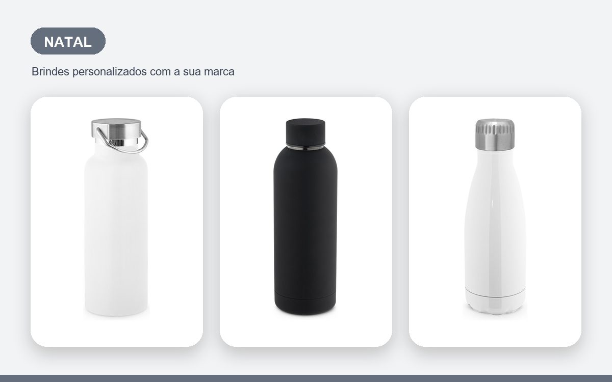 Brindes personalizados com a sua marca — Garrafas Térmicas Personalizadas em Natal para Empresas