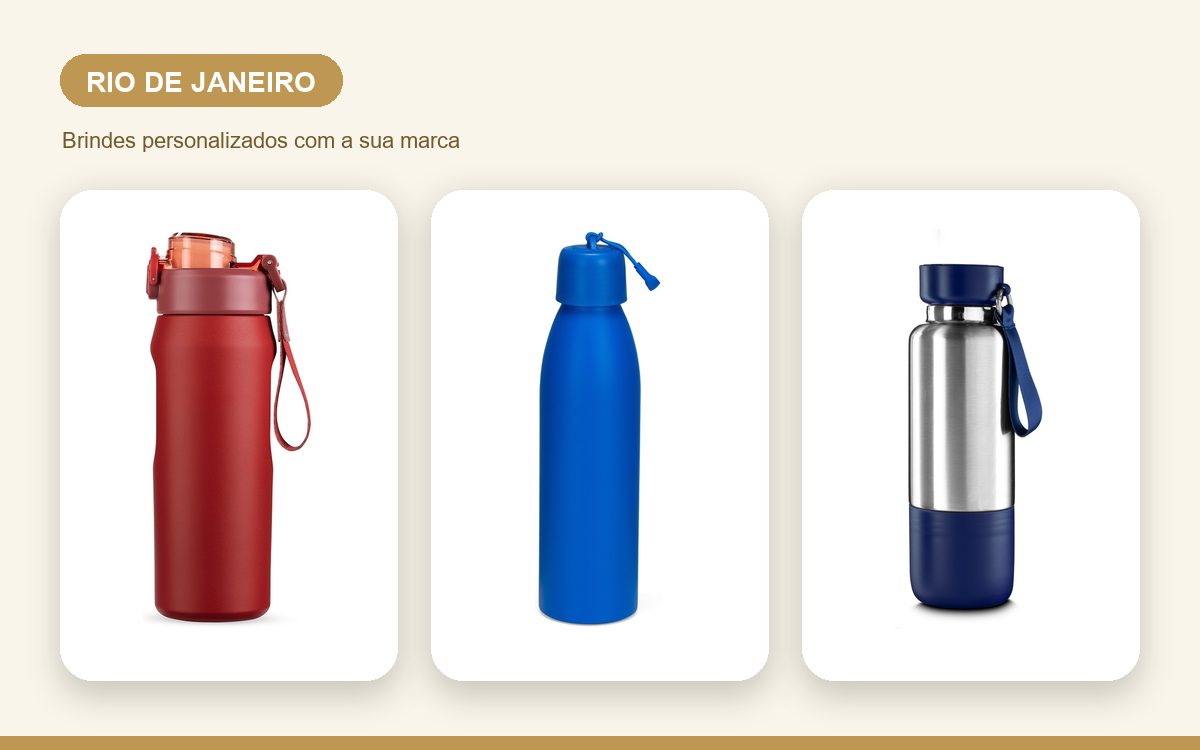 Brindes personalizados com a sua marca — Garrafas Térmicas Personalizadas no Rio de Janeiro