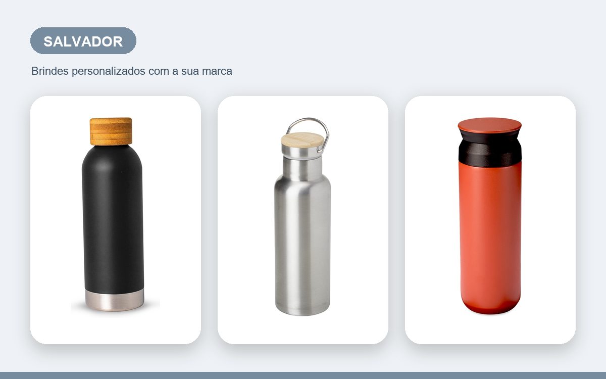 Brindes personalizados com a sua marca — Garrafas Térmicas Personalizadas em Salvador para Empresas