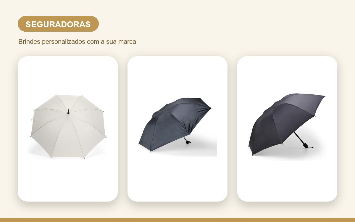 Brindes personalizados com a sua marca — Guarda-Chuvas Personalizados para Seguradoras e Bancos