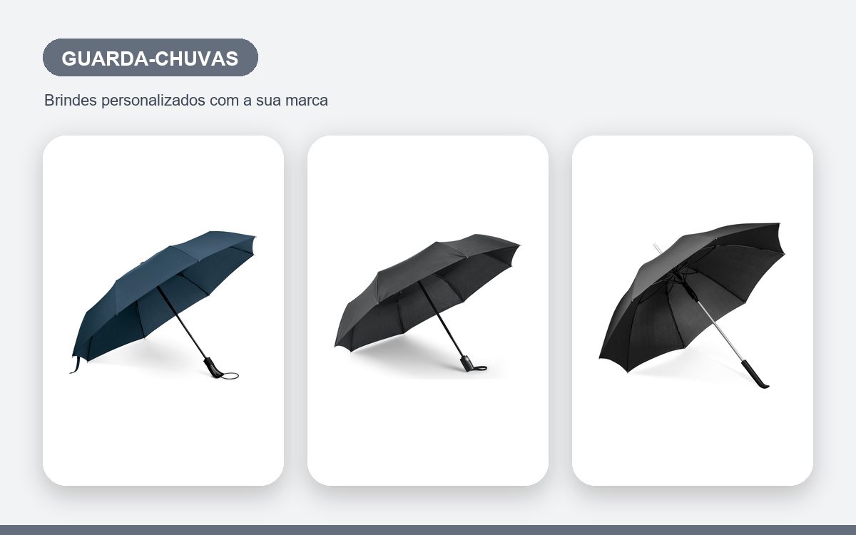Brindes personalizados com a sua marca — Guarda-chuvas personalizados criativos que chamam atenção