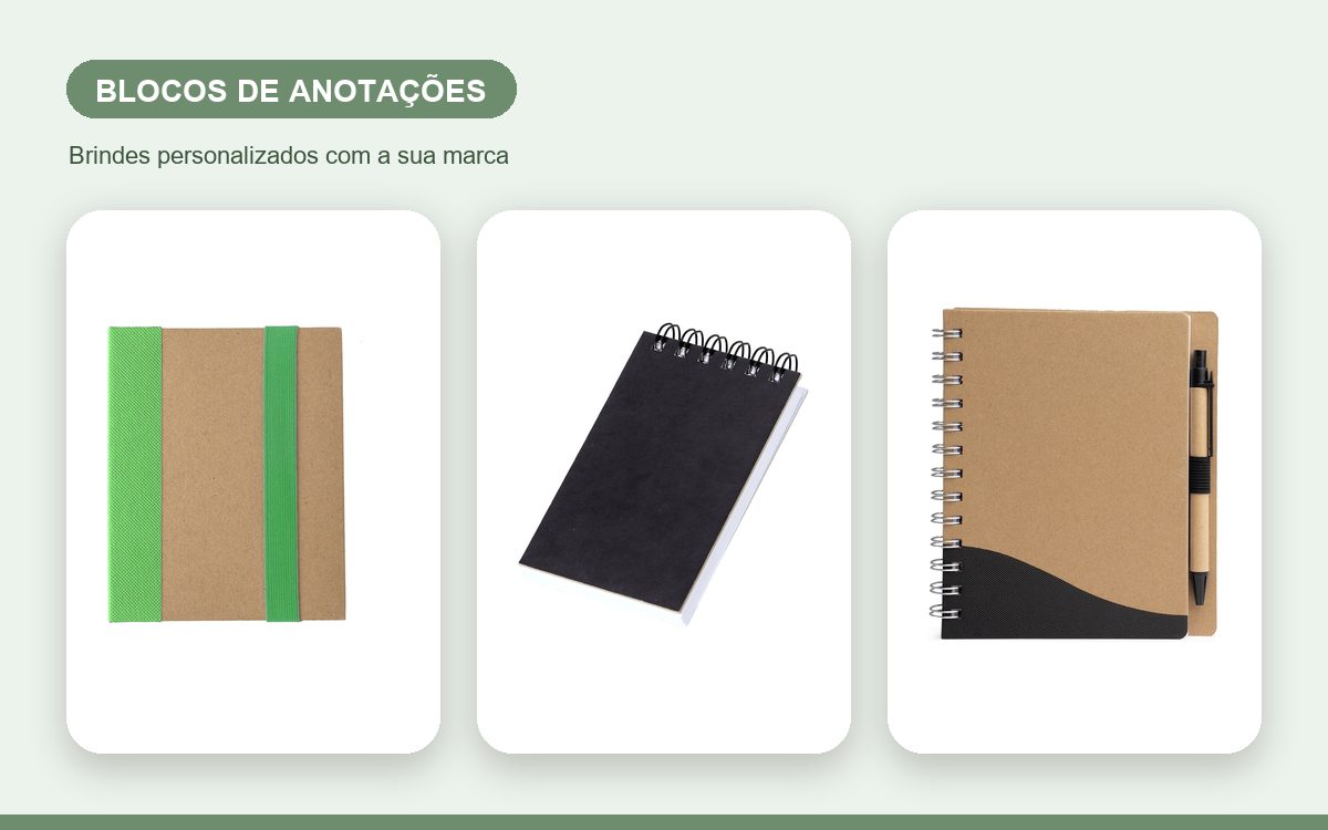 Brindes personalizados com a sua marca — Guia completo de blocos de anotações personalizados