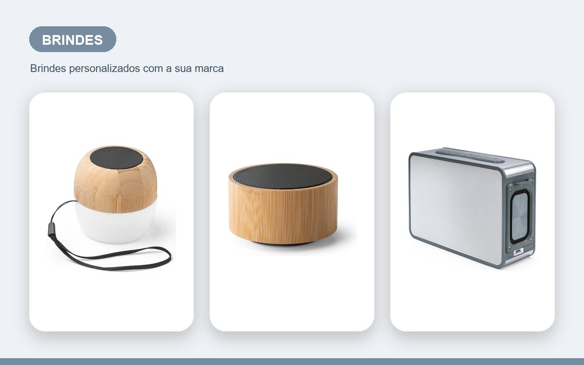 Brindes personalizados com a sua marca — Guia completo de caixas de som personalizadas para brindes