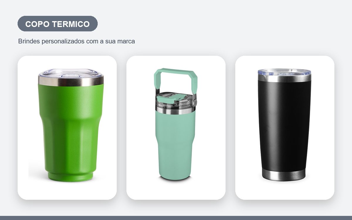 Brindes personalizados com a sua marca — Guia Completo de Copos Térmicos Personalizados para Empresas