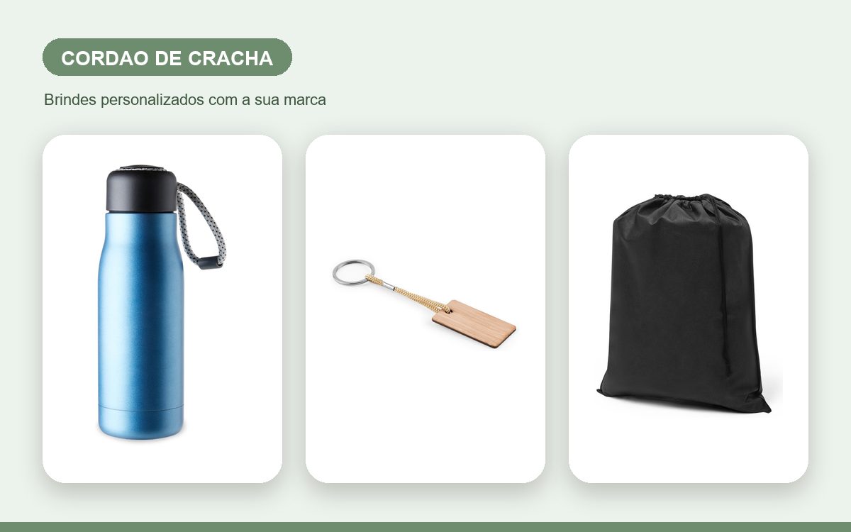 Brindes personalizados com a sua marca — Guia Completo de Cordões de Crachá Personalizados para Eventos