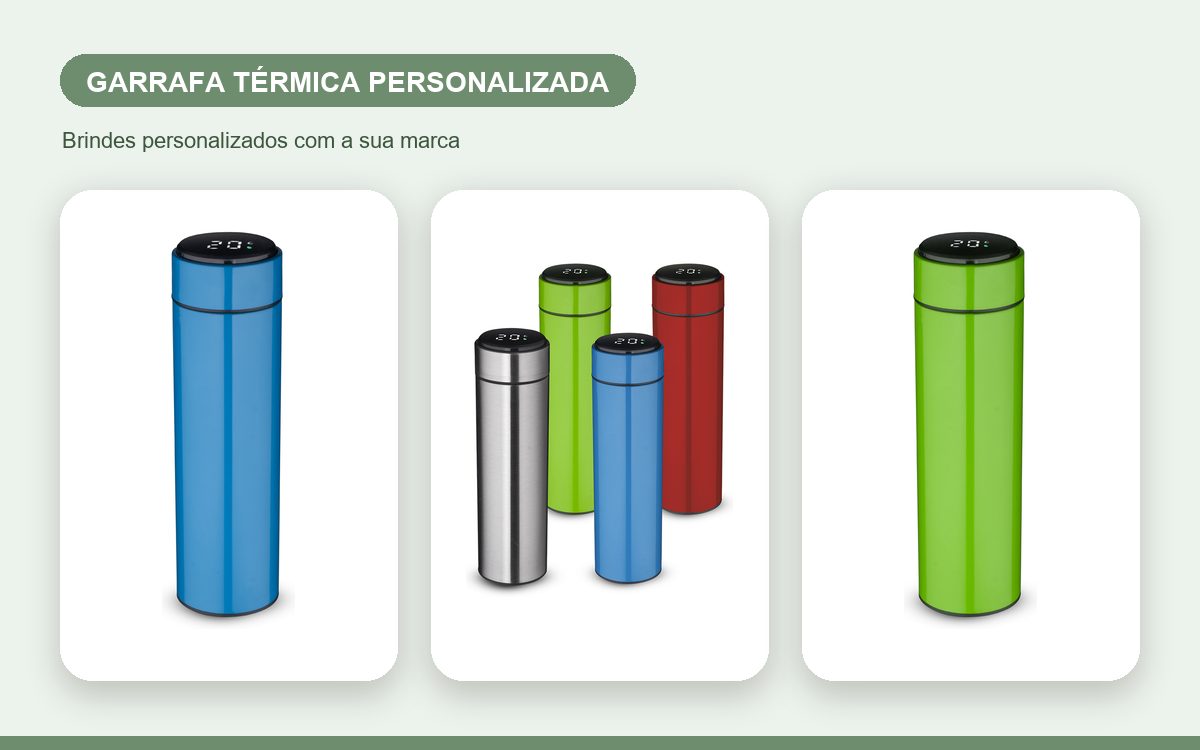 Brindes personalizados com a sua marca — Guia Completo de Garrafas Térmicas Personalizadas Corporativas