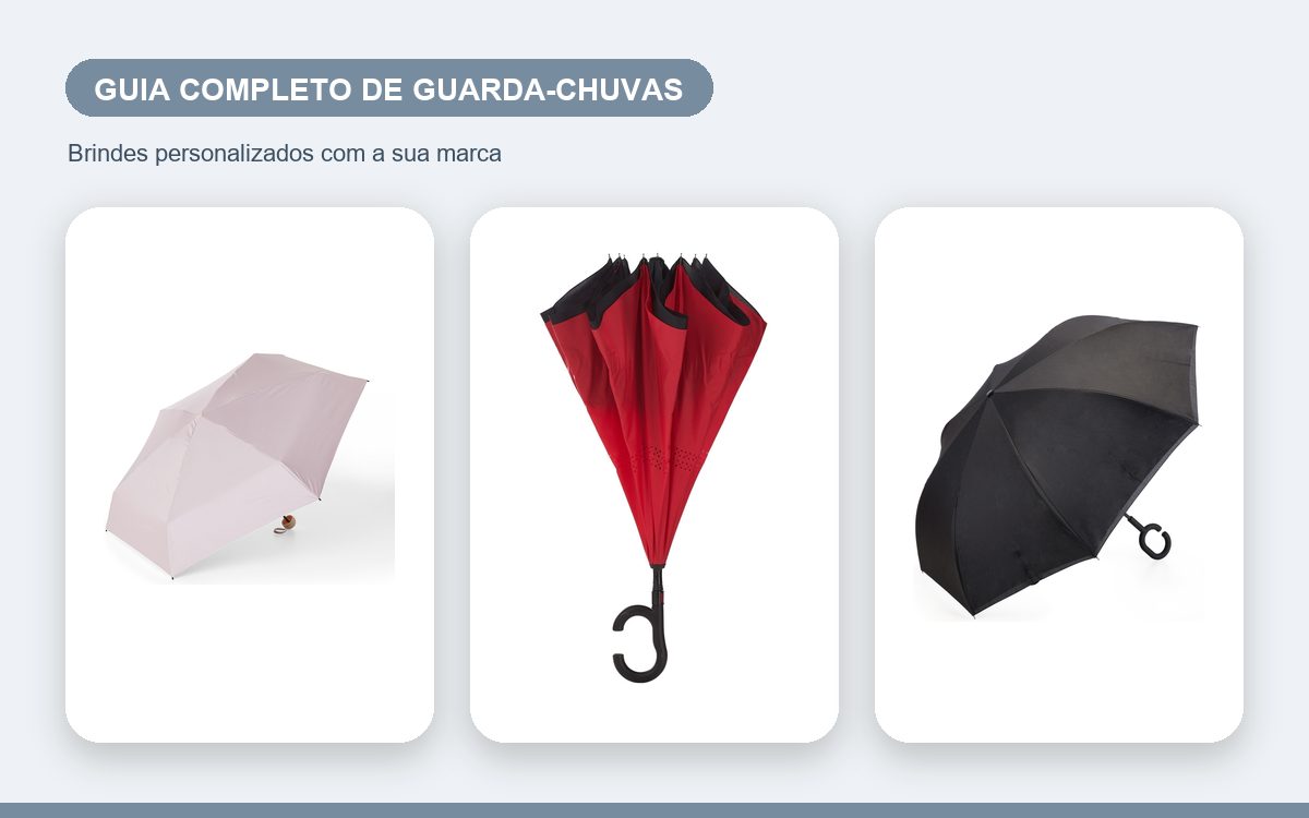 Brindes personalizados com a sua marca — Guia Completo de Guarda-Chuvas Personalizados para Empresas
