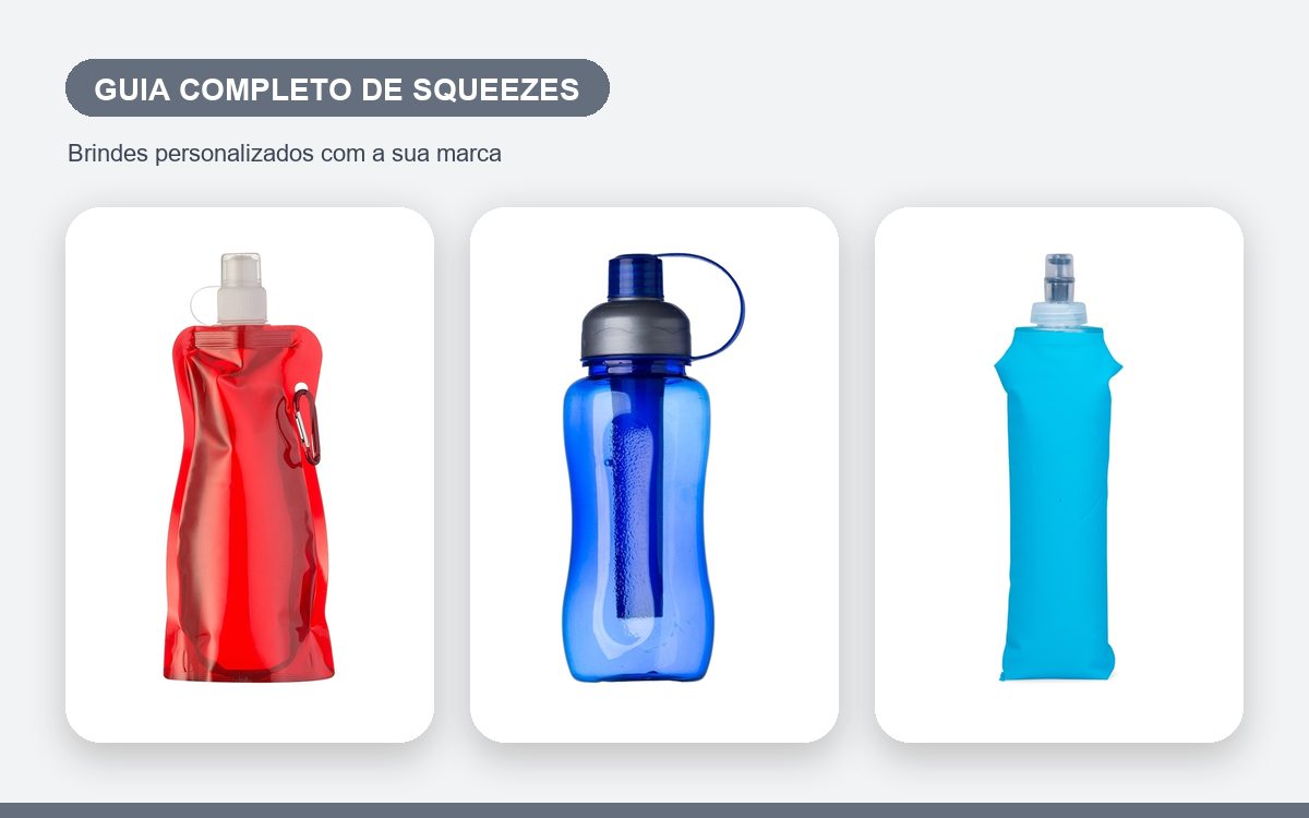 Brindes personalizados com a sua marca — Guia Completo de Squeezes Personalizados para Empresas