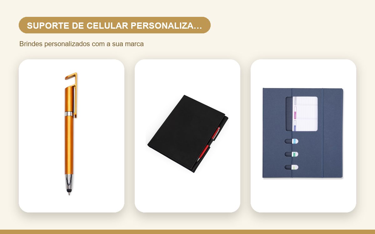 Brindes personalizados com a sua marca — Guia Completo de Suportes de Celular Personalizados
