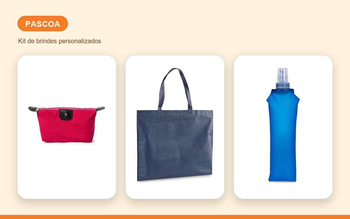 Kit de brindes personalizados — Ideias de Brindes para a Páscoa com a Marca da Empresa