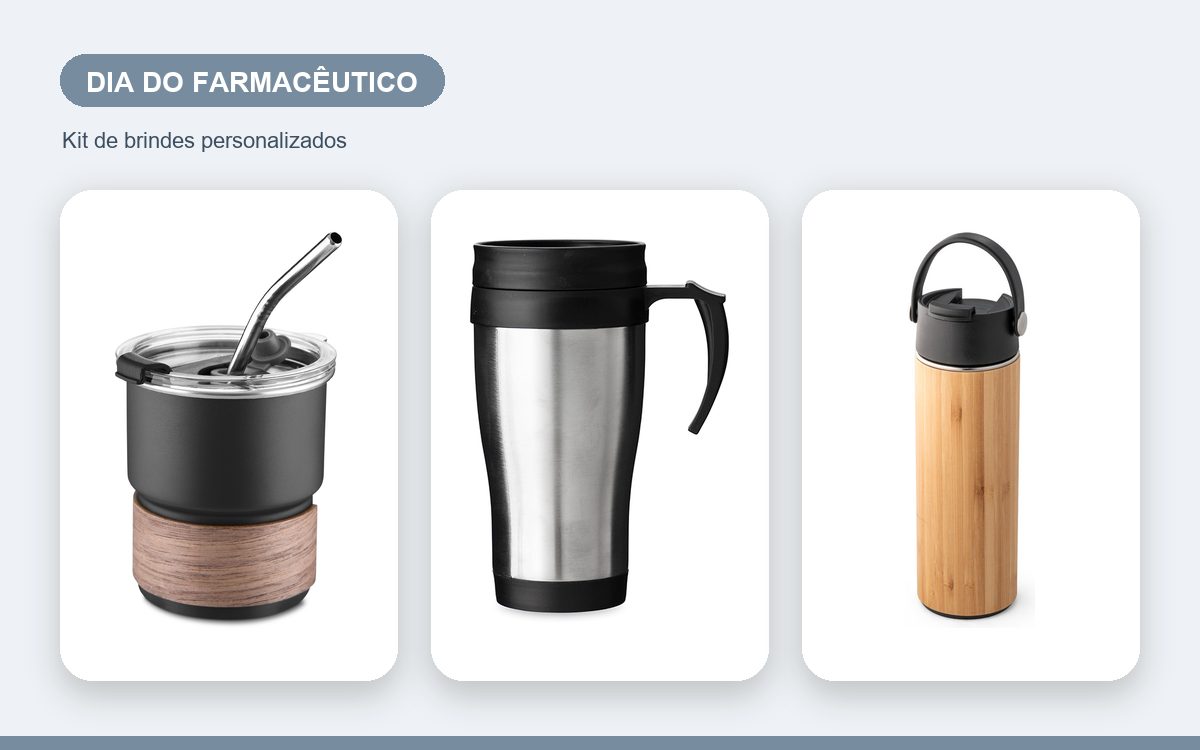 Kit de brindes personalizados — Ideias de Brindes para o Dia do Farmacêutico com a Marca