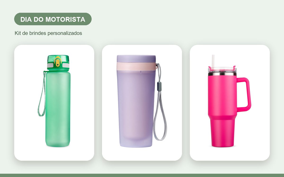 Kit de brindes personalizados — Ideias de brindes para o Dia do Motorista com a marca certa