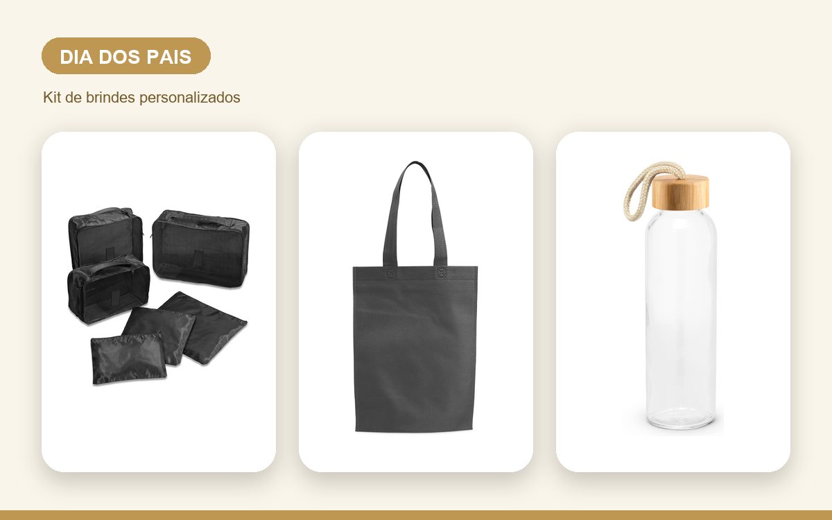 Kit de brindes personalizados — Ideias de Brindes para o Dia dos Pais com a Marca da Empresa