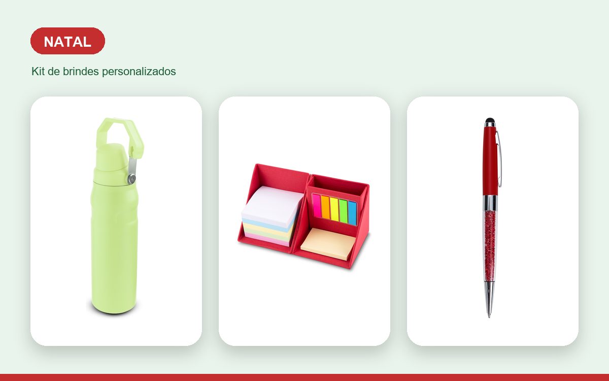 Kit de brindes personalizados — Ideias de Brindes para o Natal com a Marca da Empresa