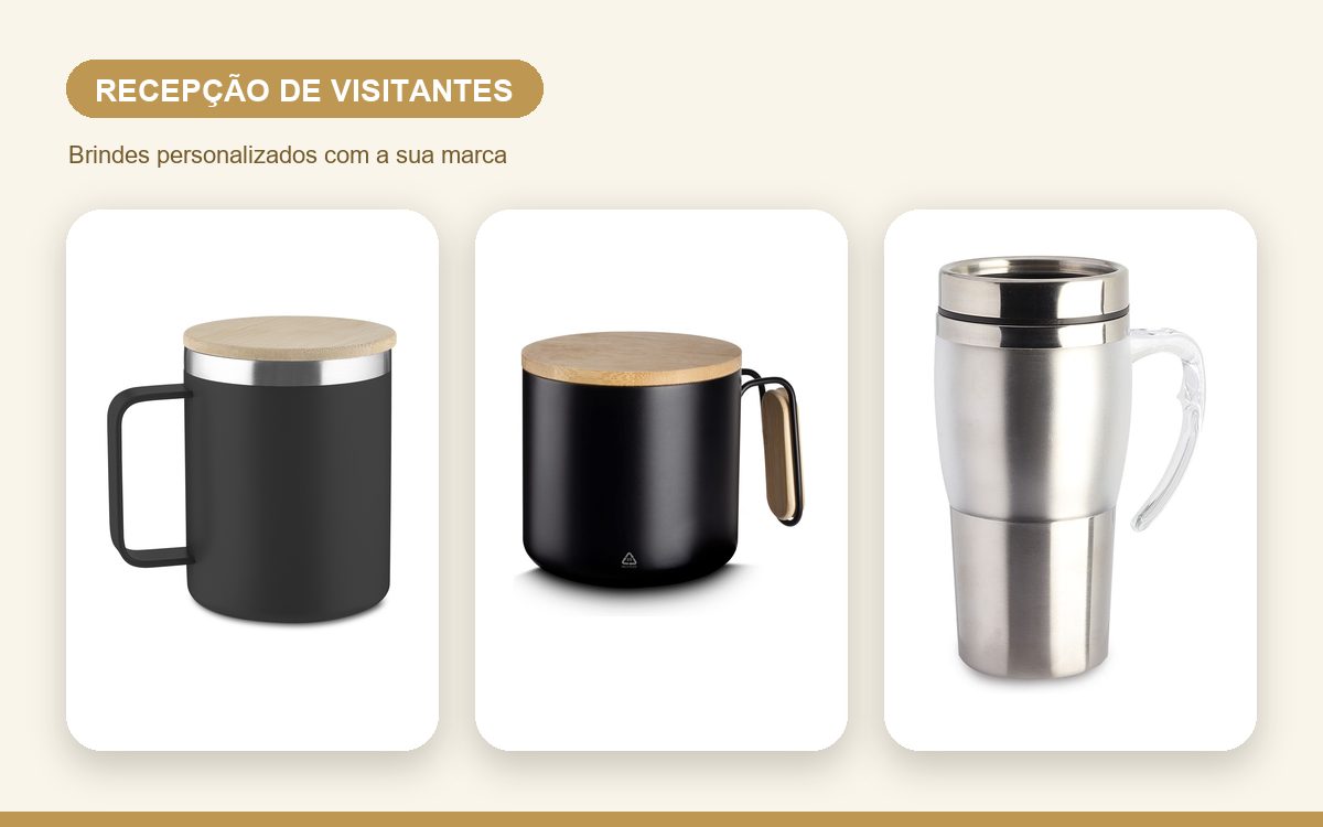 Brindes personalizados com a sua marca — Brindes para Recepção de Visitantes: Deixe uma Boa Impressão