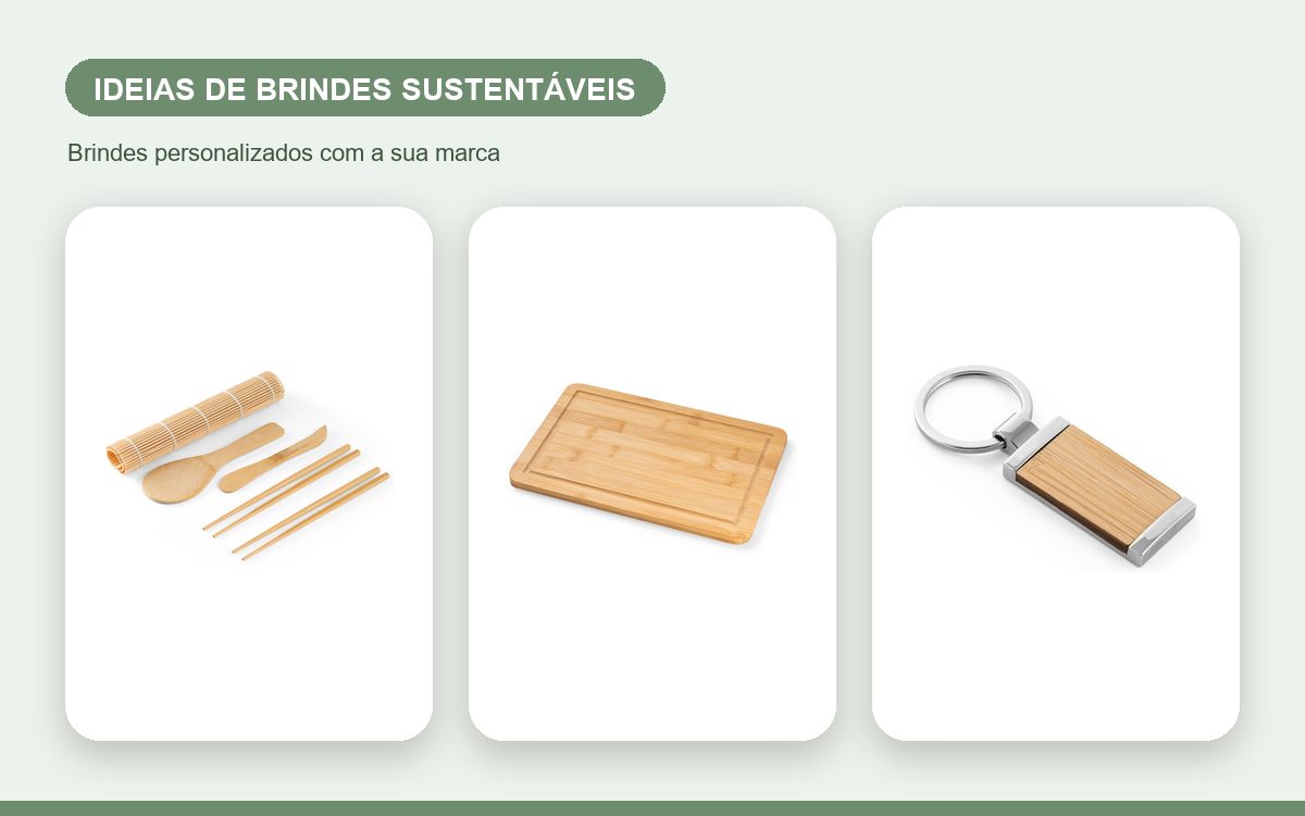 Brindes personalizados com a sua marca — Ideias de brindes sustentáveis para empresas conscientes