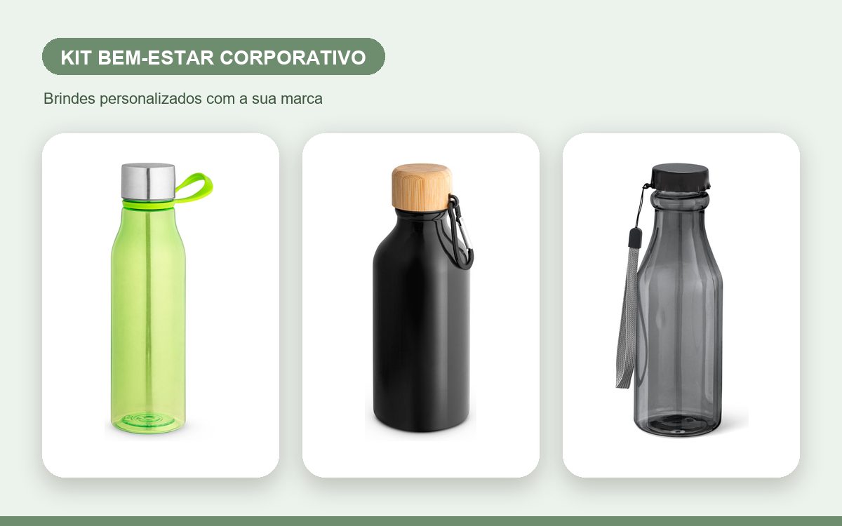 Brindes personalizados com a sua marca — Kit bem-estar corporativo: autocuidado para a equipe