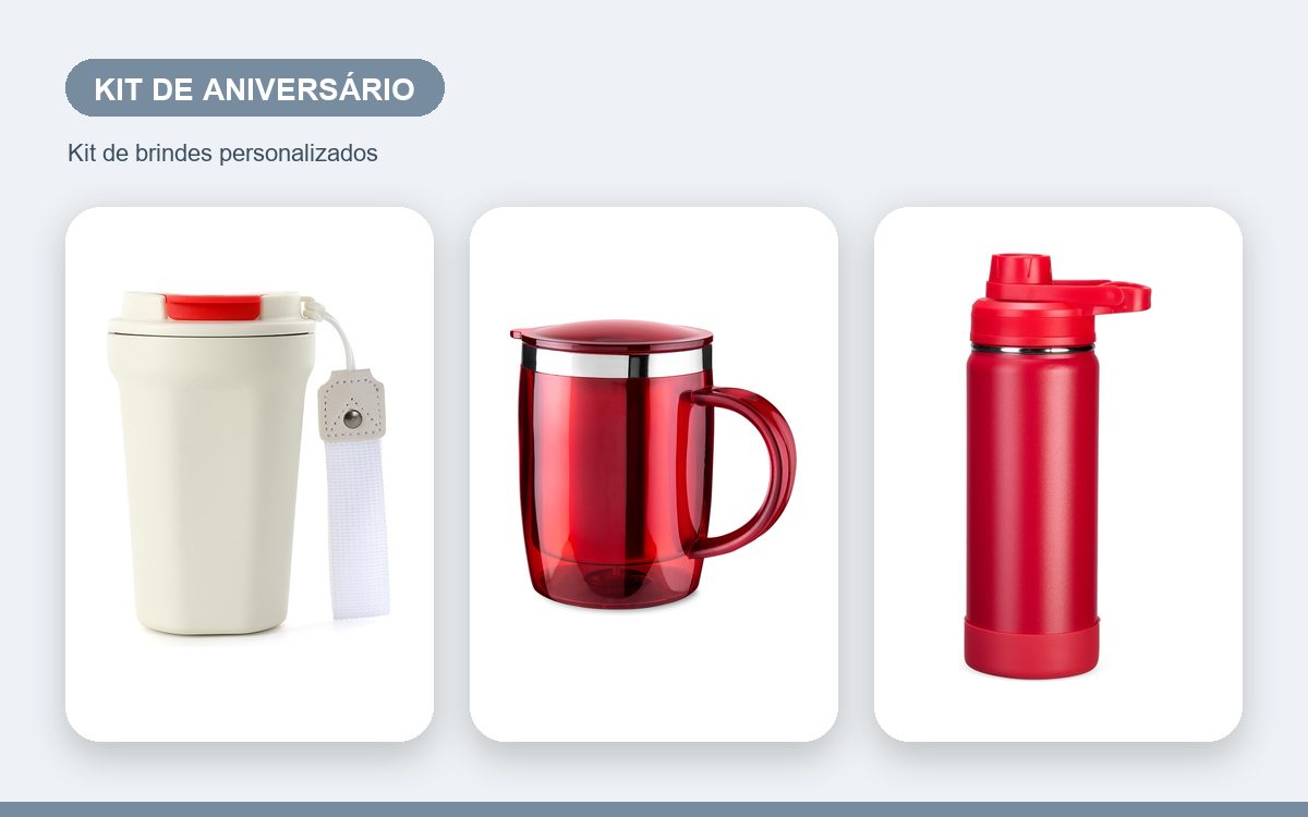 Brindes personalizados com a sua marca — Kit de aniversário para clientes: surpreenda com a sua marca