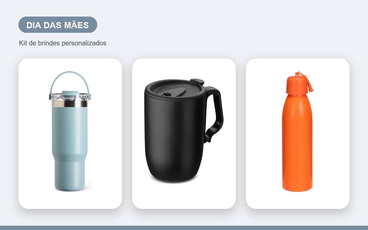 Brindes personalizados com a sua marca — Kit de Brindes de Dia das Mães para Clientes com a Sua Marca