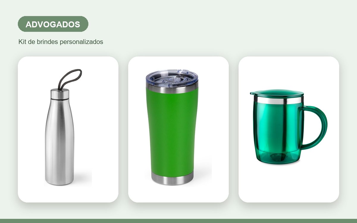 Brindes personalizados com a sua marca — Kit de brindes para advogados: elegância com a sua marca